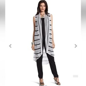 Chico’s Alana Duster Lightweight Cardigan Vest Size 3/XL